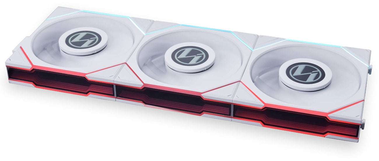 Lian Li UNI FAN TL LCD Series fan White Triple Pack 3x120mm